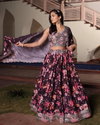 Nsf Design No. 357 Chinon Embroidery Work And Print Work Lehenga With Blouse Dupatta Bulk Orders In India